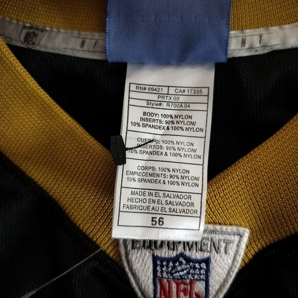 M881) Reebok On Field NFL New Orleans Saints Reggie Bush #25 Jersey Size 56 - Picture 7 of 8